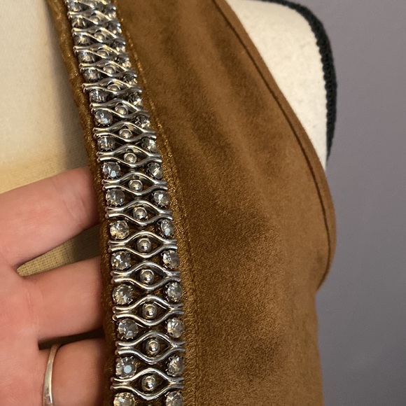 Saks Fifth Avenue Suede Dress sz 6 - Picture 8 of 8